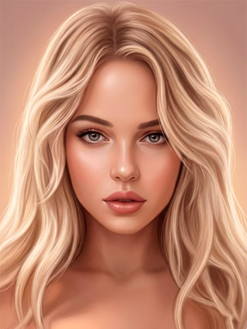 Портрет Digital Art в интерьере