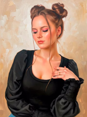 Портрет Digital Art на холсте